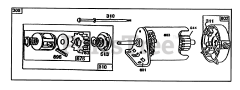 Toro 70040 (8-25) - Toro Rear-Engine Riding Mower (SN: 079000001 - 079000578) (1997) Starter-Briggs  Stratton No. 195707-0121-01