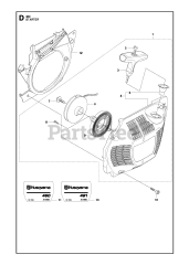 Husqvarna 460 - Husqvarna Chainsaw (2013-01) STARTER