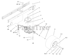 Toro 71226 (16-38 XLE) - Toro Lawn Tractor (SN: 210000001 - 210999999) (2001) 5 Speed Transaxle Assembly