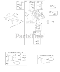 Briggs & Stratton 197412-1124-E2 - Briggs & Stratton Horizontal Engine Carburetor Group