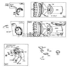 Briggs & Stratton 170402-0666-XX - Briggs & Stratton Horizontal Engine Electric Starters