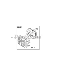 Briggs & Stratton 9P702-0232-H5 - Briggs & Stratton Vertical Engine Exhaust Group