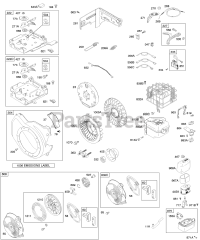 Briggs & Stratton 124032-0267-E1 - Briggs & Stratton Horizontal Engine