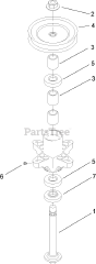 Toro 14AK81RK544 (GT 2300) - Toro Garden Tractor (SN: 1A186H30000 & Above) (2006) Spindle Assembly No. 112-0915