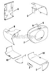 Kohler K662-3357 - Kohler K-Series Engine, Made for E.R. Brenholtz, 24hp, 17kW Baffles &amp; Shroud - Pg. 2.1 0225000521