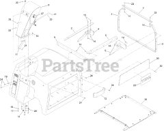 Toro 74312 (8000) - Toro 48" Z Master Zero-Turn Mower (SN: 400000000 - 402079999) Hopper Assembly No. 130-2872