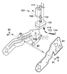 Murray 620301x4NA - Murray 20" Snow Thrower (2002) Frame Components Assembly