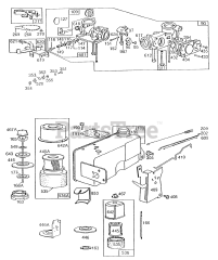 Briggs & Stratton 131922-0159-01 - Briggs & Stratton Vertical Engine Carburetor,Fuel Tank,A/Cv