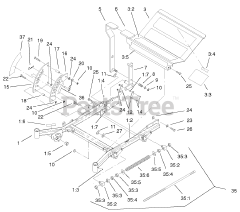 Toro 74232 (Z 257) - Toro 72" Z Master Zero-Turn Mower, Side-Discharge Deck (SN: 230000001 - 230006000) (2003) Front Frame Assembly