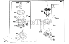 Briggs & Stratton 121807-0426-01 - Briggs & Stratton Vertical Engine
