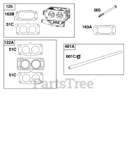 Briggs & Stratton 61H275-0006-E1 - Briggs & Stratton Horizontal Engine