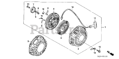 Honda GX160 U1 QXE8 (GCACK) - Honda Engine, Made in Japan (SN: GCACK-1000001 - GCACK-9999999) RECOIL STARTER (2)