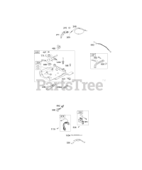 Briggs & Stratton 12E494-0110-E1 - Briggs & Stratton Horizontal Engine Controls, Governor Springs, Ignition
