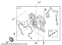 Toro 74268 (Z 597-D) - Toro 60" Z Master Zero-Turn Mower, Side-Discharge Deck (SN: 270000001 - 270000300) (2007) Gear Housing Assembly