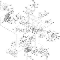 Exmark ARX541CKA30000 - Exmark 30" Stand-On Aerator, Kawasaki FS541V (SN: 406294345 - 408644345) (Rev A) (2020)