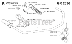 Jonsered GR 2036 - Jonsered String Trimmer (2000-10) HANDLE CONTROLS