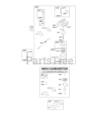 Briggs & Stratton 213432-0100-E1 - Briggs & Stratton Horizontal Engine Carburetor, Kit - Carburetor Overhaul