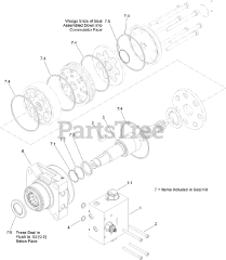 Toro 23208 G (STX-26) - Toro Stump Grinder (SN: 316000001 - 316999999) (2016) Hydraulic Motor Assembly No. 119-4557