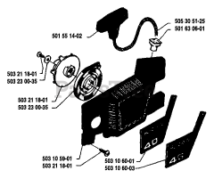 Husqvarna 45 - Husqvarna Chainsaw (1988-02) Starter Assembly