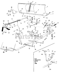 MTD 19940-7 - MTD 48" Snow Blade Attachment (1987)