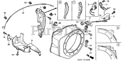 Honda GX120 K1 SX (GC01) - Honda Engine, Made in Japan (SN: GC01-2000001 - GC01-4299999) FAN COVER