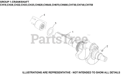Kohler CH640-3261 - Kohler Command PRO Engine, Basic Version, 20.5hp, 15.3kW 01 CrankShaft