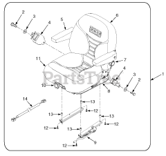 Scag STC48V-25CV - Scag Tiger Cat 48" Zero-Turn Mower, 25hp Kohler (SN: G2700001 - G2799999) STC Suspension Seat