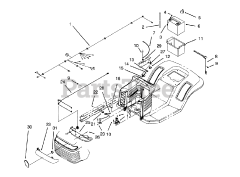 Toro 71184 (12-38 XL) - Toro Lawn Tractor (SN: 059010001 - 059999999) (1995)