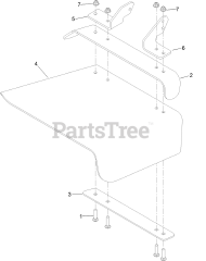 Toro 74925 TE (6000) - Toro 152cm Z Master Zero-Turn Mower, Side-Discharge Deck (SN: 313000001 - 313999999) (2013) RUBBER DEFLECTOR ASSEMBLY NO. 108-2792