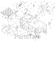 Ariens 951301 (Mammoth 850) - Ariens Stand-On Snow Removal Tractor, Kawasaki FX (SN: 000101 - 003999)