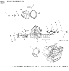 Kohler CH395-3243 - Kohler Command PRO Engine, Basic Version, 9.5hp, 7.1kW 04 CylinderHead/Breather