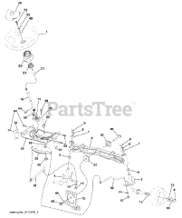 Poulan Pro PB 195H42 LT (960420107-01) - Poulan Pro Lawn Tractor (2009-10) Steering