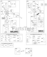 Briggs & Stratton 281H07-0372-E1 - Briggs & Stratton Vertical Engine Carburetor, Fuel Supply, Kit - Carburetor Overhaul