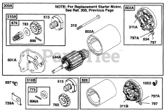 Briggs & Stratton 252707-0645-01 - Briggs & Stratton Vertical Engine Electric Starter