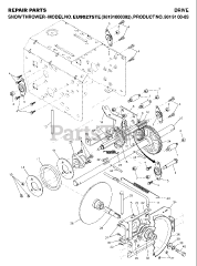 Husqvarna 9027 STE (961910003-02) - Husqvarna 27" Snow Blower (2007-01) DRIVE