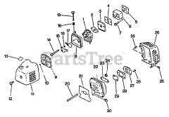 Echo SRM-2501 - Echo String Trimmer (SN: 025001 - 043000)