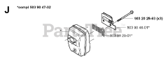 Jonsered GR 2036 - Jonsered String Trimmer (2000-10) MUFFLER