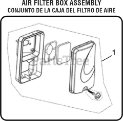 PowerStroke PS 903500 B - PowerStroke 3500 Watt Generator General Assembly - Air Filter Box Assembly