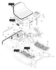 Murray 40319x98B - Murray 40" Lawn Tractor (2000) Rear Chassis Assembly (part 2)