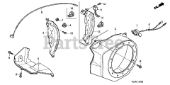 Honda WP30 X ACF6 (WZBF) - Honda Water Pump, Made in Japan (SN: WZBF-1000001 - WZBF-1299999) FAN COVER
