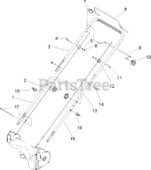 Toro 20012 - Toro 22" Recycler Walk-Behind Mower (SN: 250000001 - 250999999) (2005) HP-2 Bail Handle Assembly