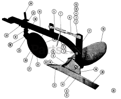 Toro UW-641 - Toro Utility Wagon (1961) Parts List For Pp-8-A Plow