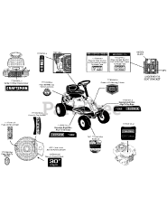 Craftsman 247.203690 (13B226JD299) - Craftsman R1000 Rear-Engine Riding Mower (2015)