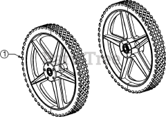 Remington RM 1159 (25A-26J7783) - Remington Walk-Behind Trimmer (2016) Wheels