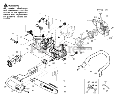 Snapper S 1838 LE - Snapper Chainsaw Handle &amp; External Assembly