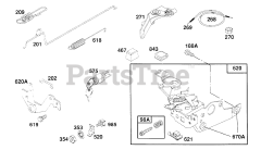 Briggs & Stratton 122702-3147-01 - Briggs & Stratton Vertical Engine Control Bracket Assy