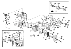 Homelite XL 12 (UT-10456) - Homelite Chainsaw Engine Internals