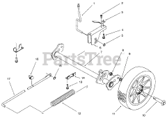 Lawn-Boy 10900 B - Lawn-Boy 48cm Walk-Behind Mower, Canada (SN: 006900001 - 006999999) (1996) REAR AXLE ASSEMBLY