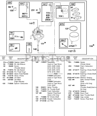 Briggs & Stratton 85462-0272-E2 - Briggs & Stratton Horizontal Engine Carburetor