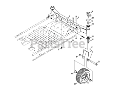 Cub Cadet RZT-L42 (17AFCACS010) - Cub Cadet 42" RZT Zero-Turn Mower (2013) Front Axle